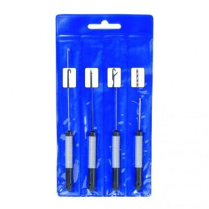 Sortiment med 4 forskellige Agnnåle og Boiliebor