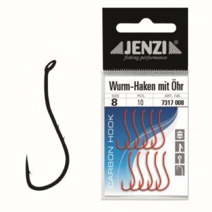 Baitholder Ormekroge, Røde, 10 stk.