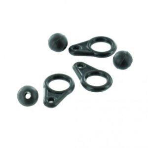 Jenzi Green Sliding Beads and Rigs, 10 stk.