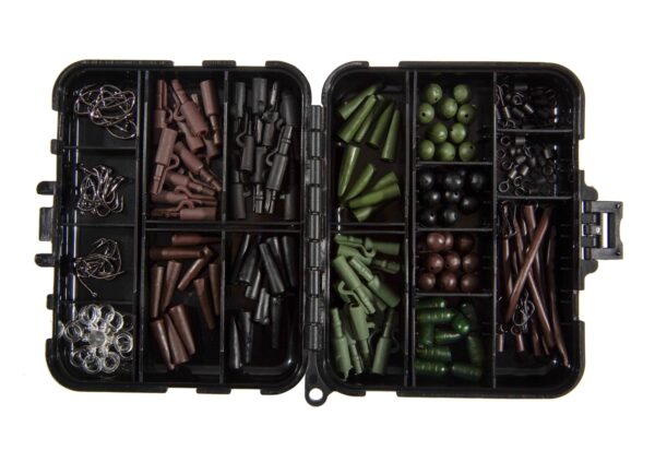 Carp Fishing End-Tackle Kit, Leadclips, Baitbands, Beads, Stoppers og mere, med Box, 173 dele - Image 3