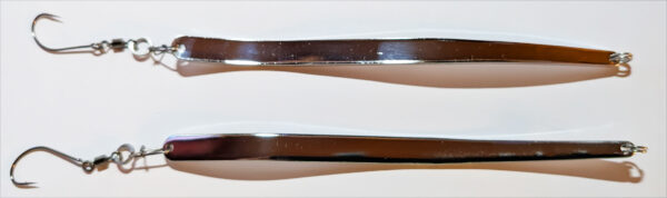 Hornfiskeblink, 17 cm, 30 g, blanke, 2 stk.