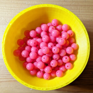 Perler, Hårde Fluoro-Pink, 25 stk.