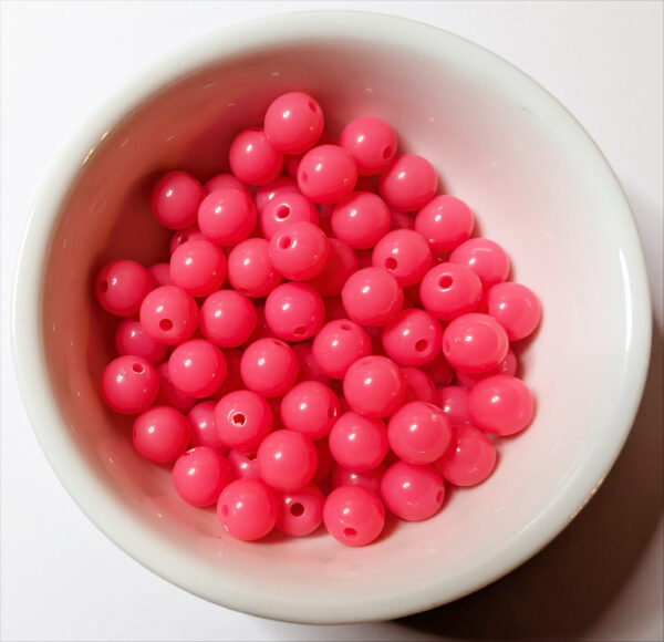 Perler, Hårde Fluoro-Røde, 25 stk.