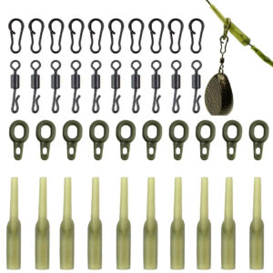 40 stk. Anti Tangle Rigs-Tilbehør til Karpe Fiskeri