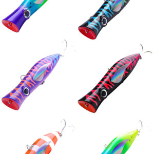 Big Game Popper, 49g, i flotte UV Farver.