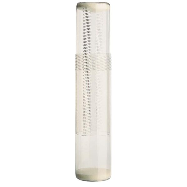 Flådrør, hård gennemsigtig plast, 24 - 41 cm.