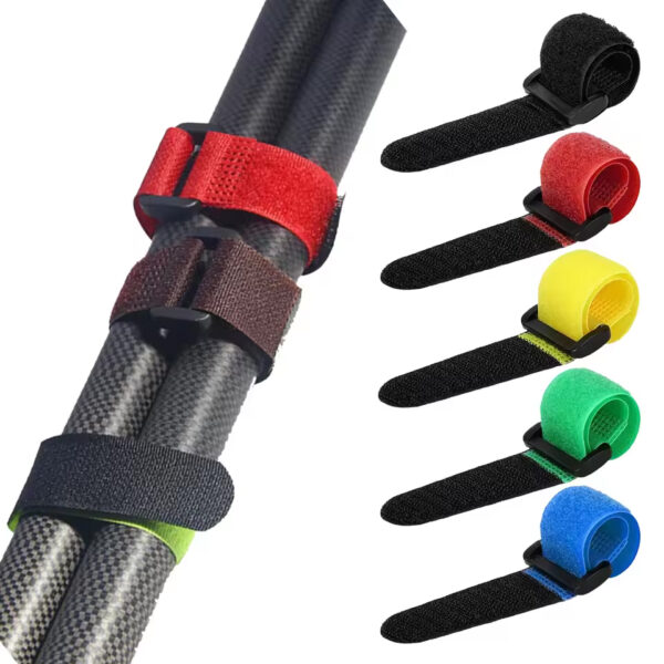 Velcro Straps / Samleremme til Fiskestangen, pakke med 6 stk.