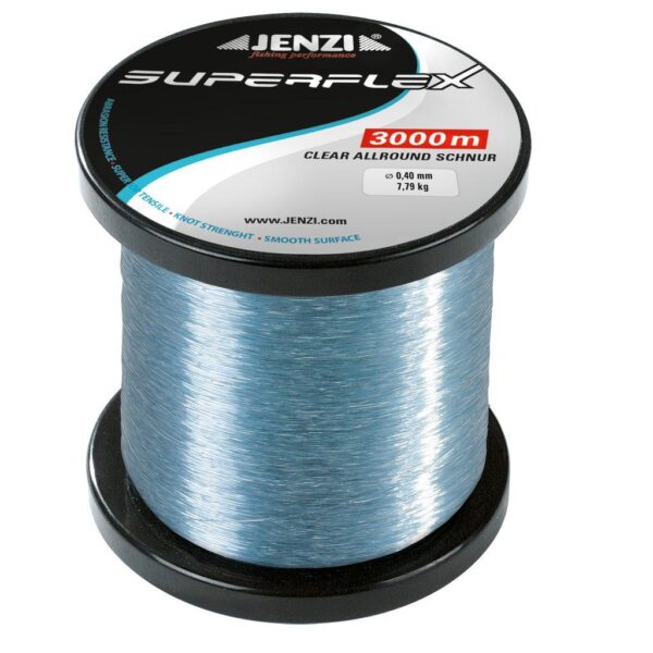 3000m Monofil Bulkspole, Superflex Klar Allround Line