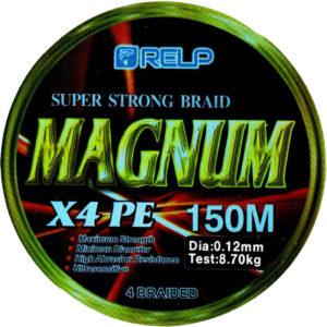 Fletline, 4-Braid, 150 m sort, super-strong