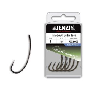 Turn-Down Boilie Hooks, Titaniumbelagte